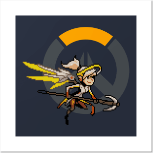 Overwatch - 16-Bit Mercy W/ Logo Posters and Art